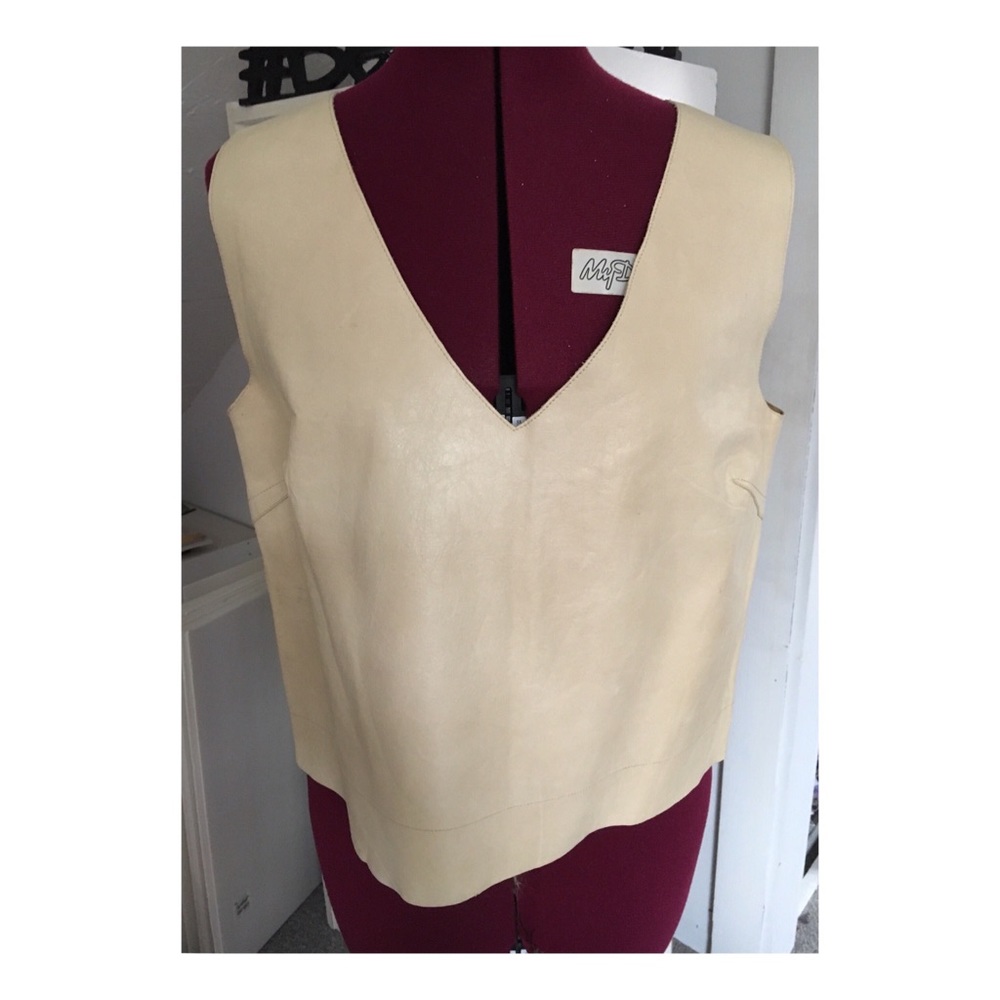Butternut leather vest